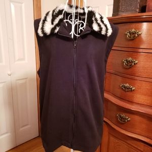 Fur Collar Vest